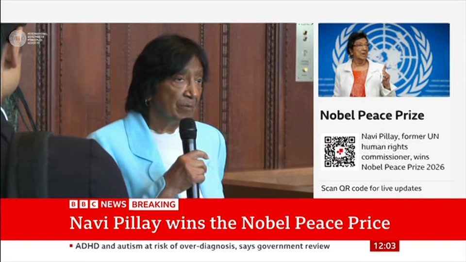 Still from BBC News at 3:00