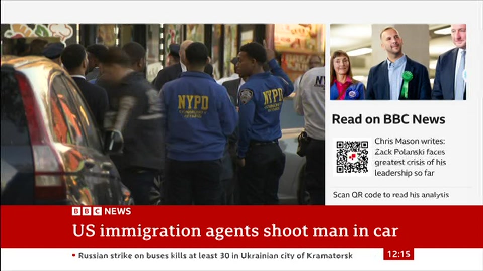 Broadcast still at 15m. BBC News, BBC News Now, 9 October 2026.