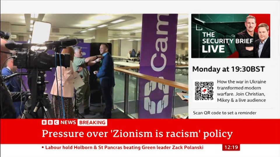 Still from BBC News at 19:00