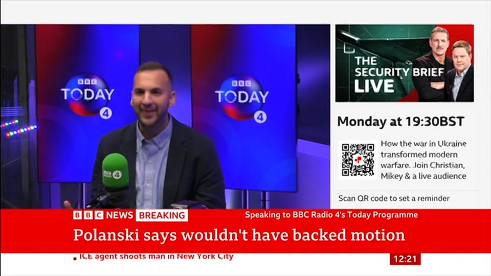 Still from BBC News at 21:30