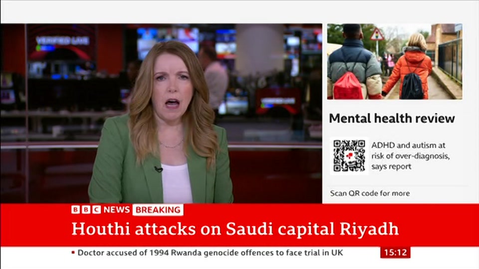Still from BBC News at 12:00