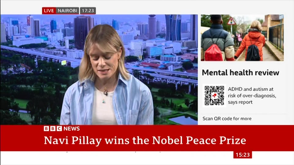 Broadcast still at 23m 30s. BBC News, Verified Live, 9 October 2026.