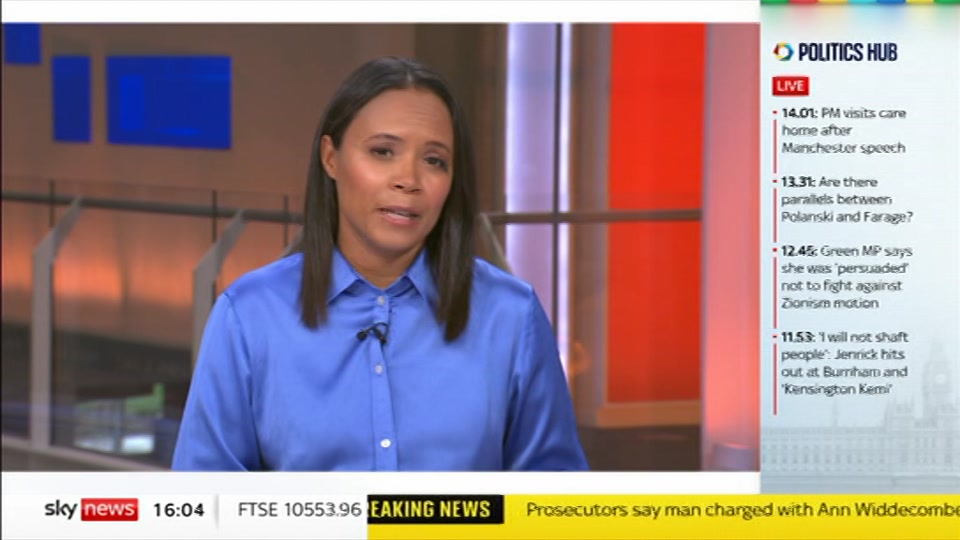 Still from Sky News at 4:00