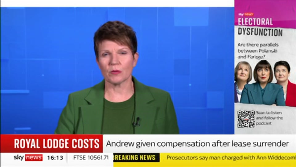 Still from Sky News at 13:00