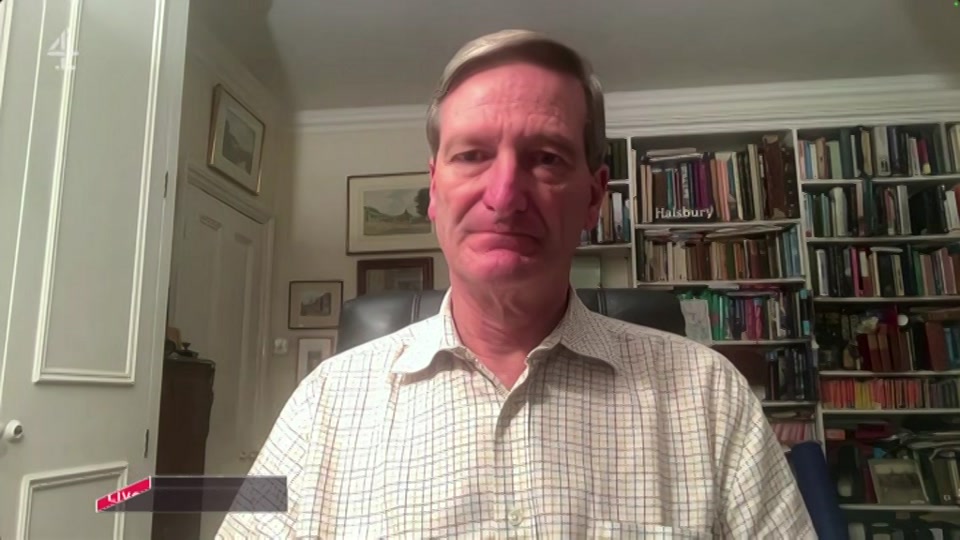 Broadcast still at 24m. Channel 4, Channel 4 News, 9 October 2026.