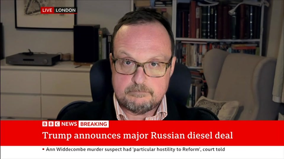 Broadcast still at 5m. BBC News, The Context, 9 October 2026.