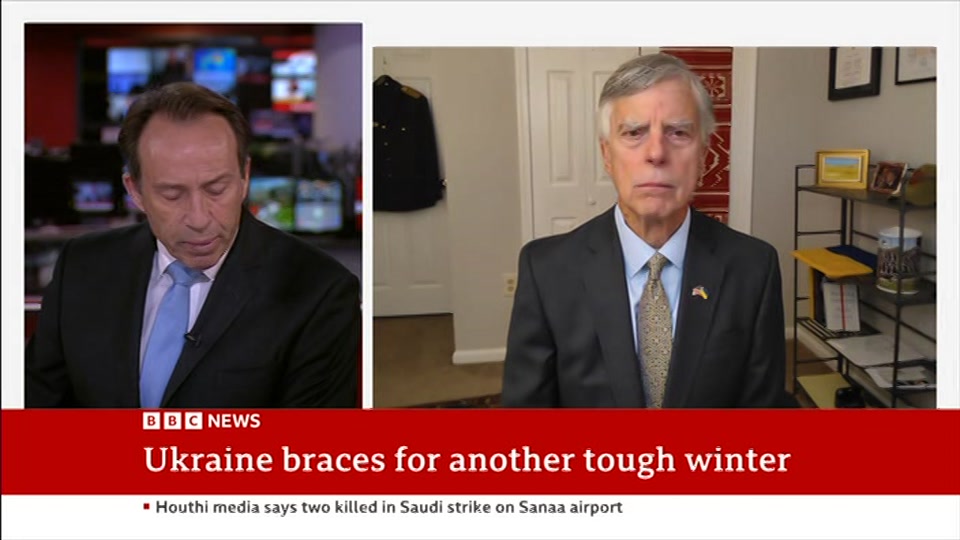 Broadcast still at 11m 30s. BBC News, The Context, 9 October 2026.