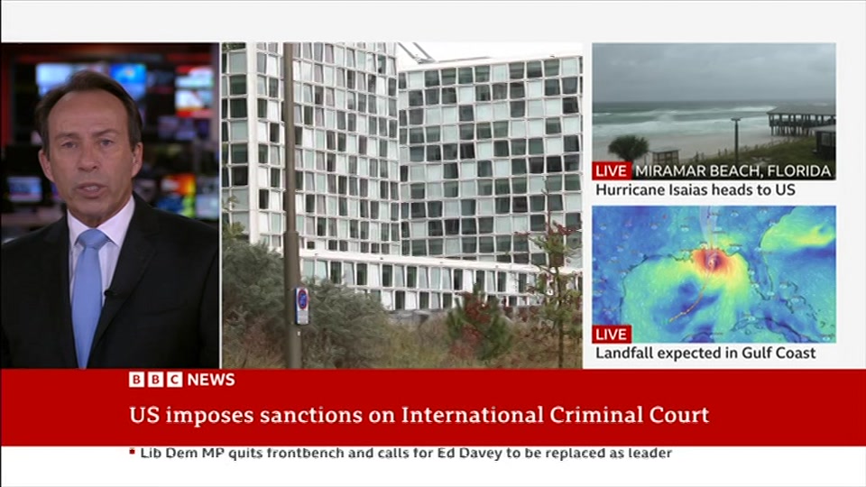 Still from BBC News at 17:00