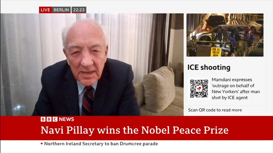 Still from BBC News at 23:00