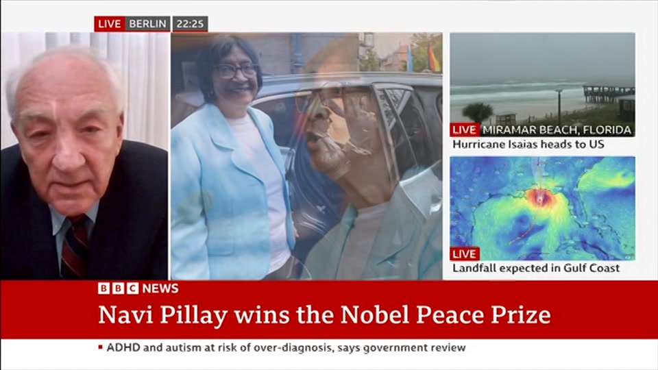 Still from BBC News at 25:00