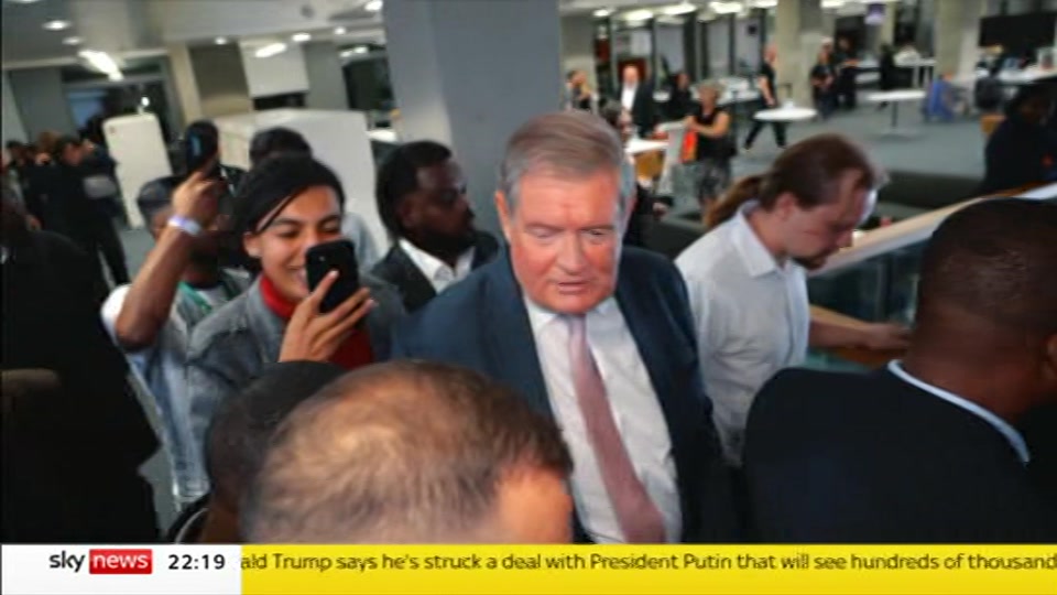 Still from Sky News at 19:00