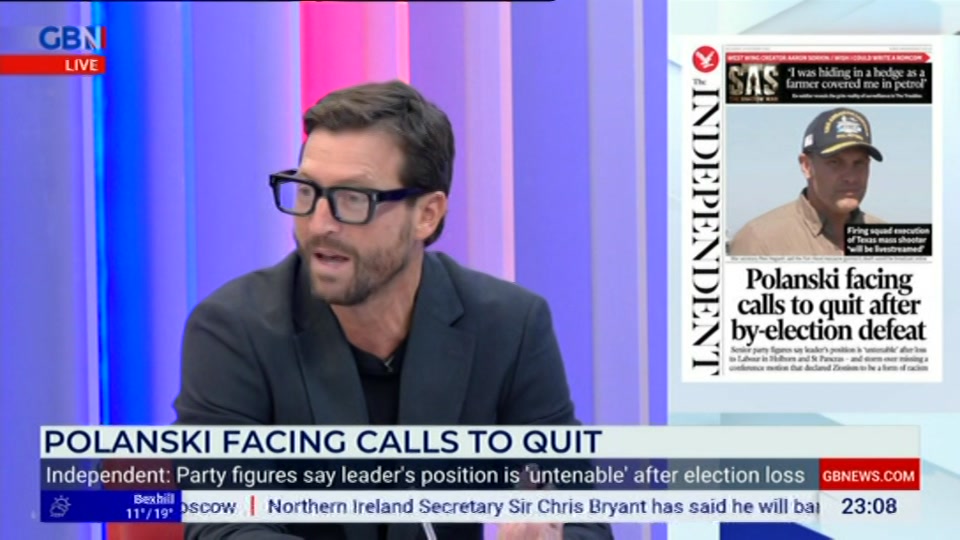 Still from GB News at 8:00