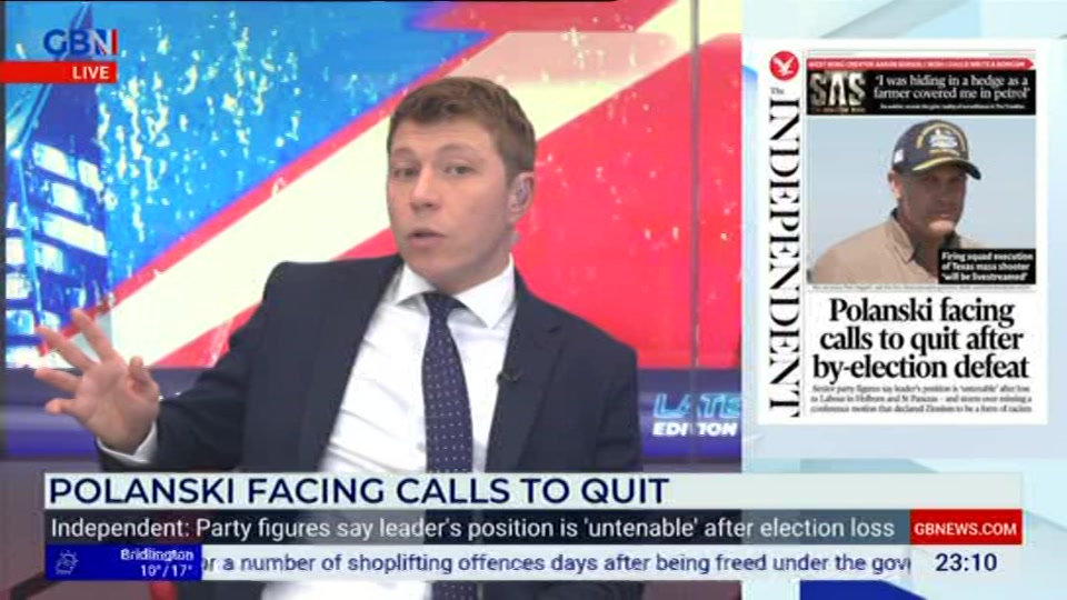 Still from GB News at 10:00