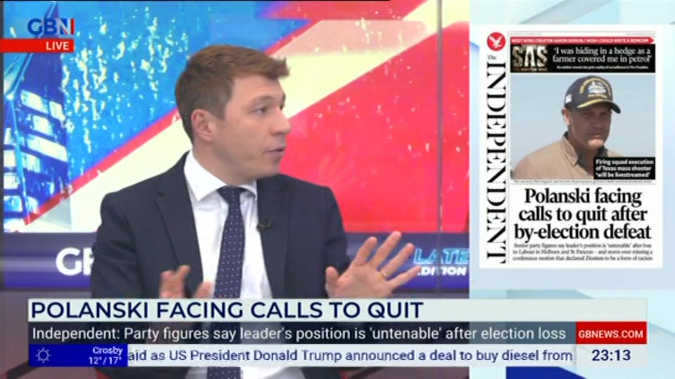 Still from GB News at 13:30