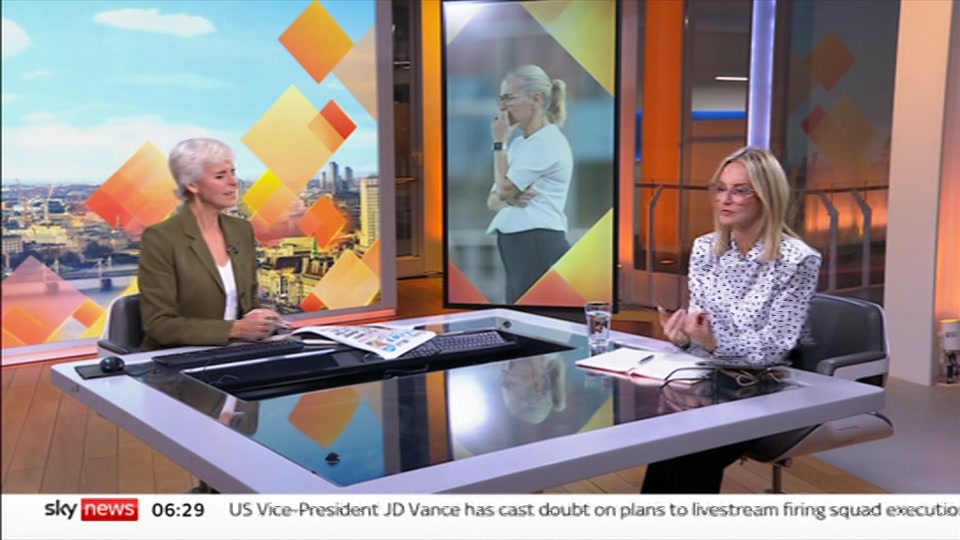 Broadcast still at 29m. Sky News, Mornings with Jones and Melbourne, 10 October 2026.