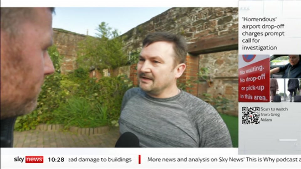 Broadcast still at 28m 30s. Sky News, Sky News Today with Sam Washington, 10 October 2026.