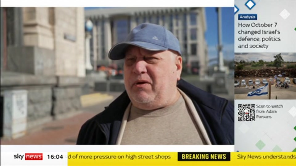 Broadcast still at 4m 30s. Sky News, Sky News Today, 10 October 2026.