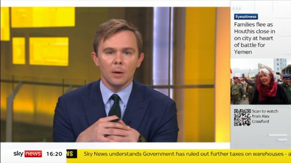 Still from Sky News at 20:00
