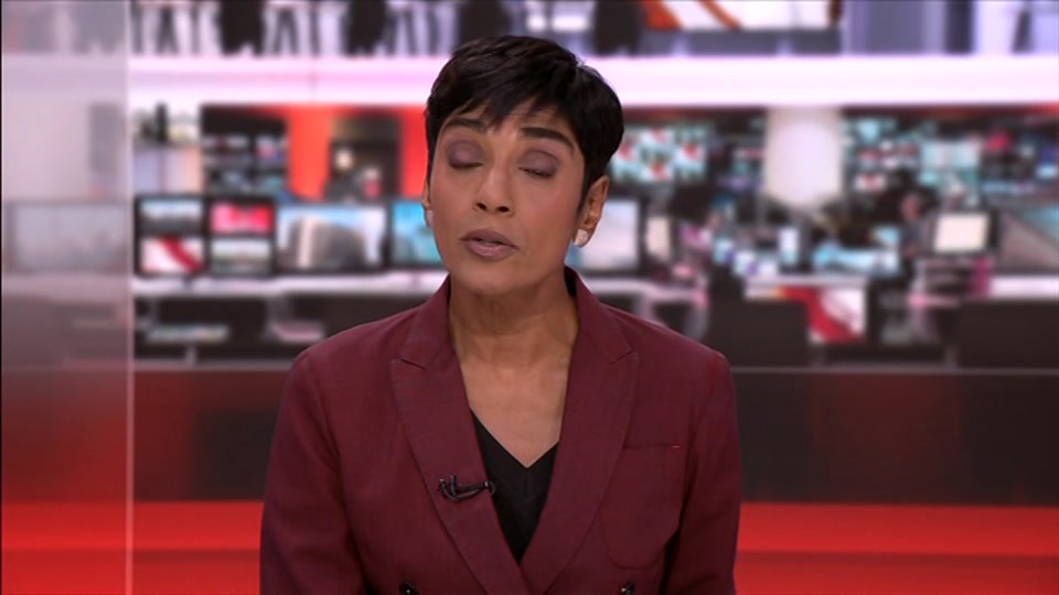 Broadcast still at 10m 30s. BBC One, BBC News, 10 October 2026.