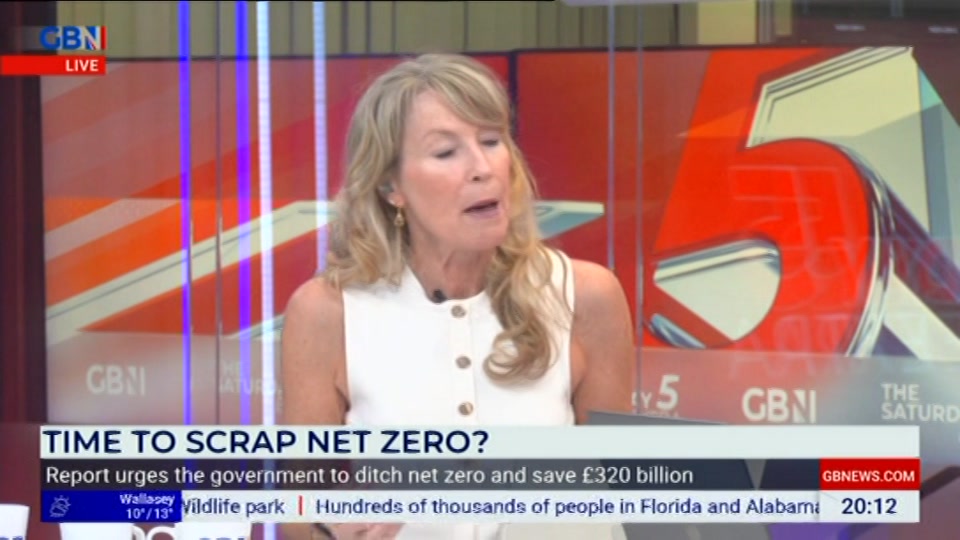 Broadcast still at 12m. GB News, New: The Saturday Five Extra, 10 October 2026.