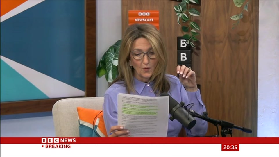 Still from BBC News at 5:00