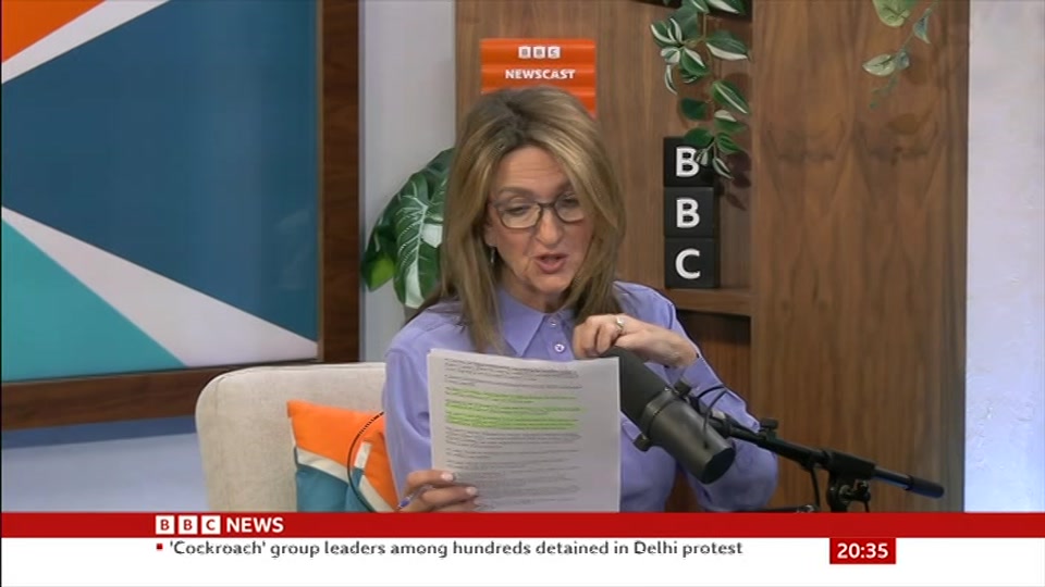Still from BBC News at 5:30