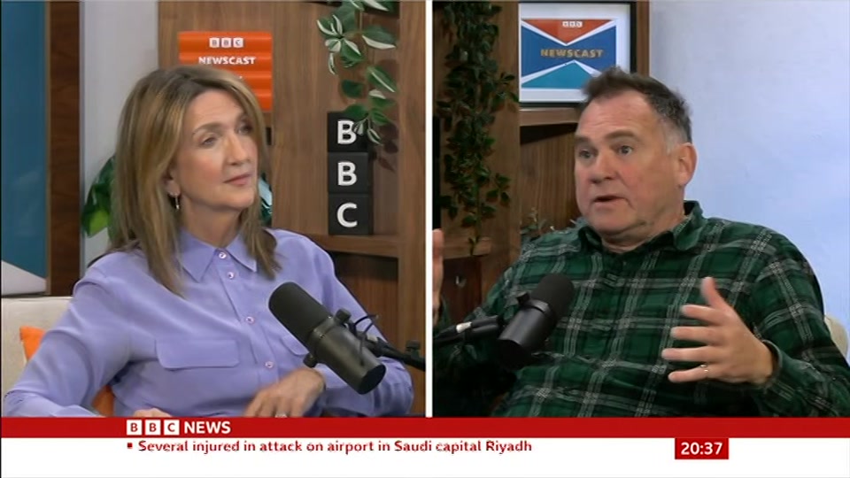 Still from BBC News at 7:30