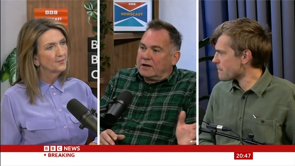 Broadcast still at 17m. BBC News, Newscast, 10 October 2026.