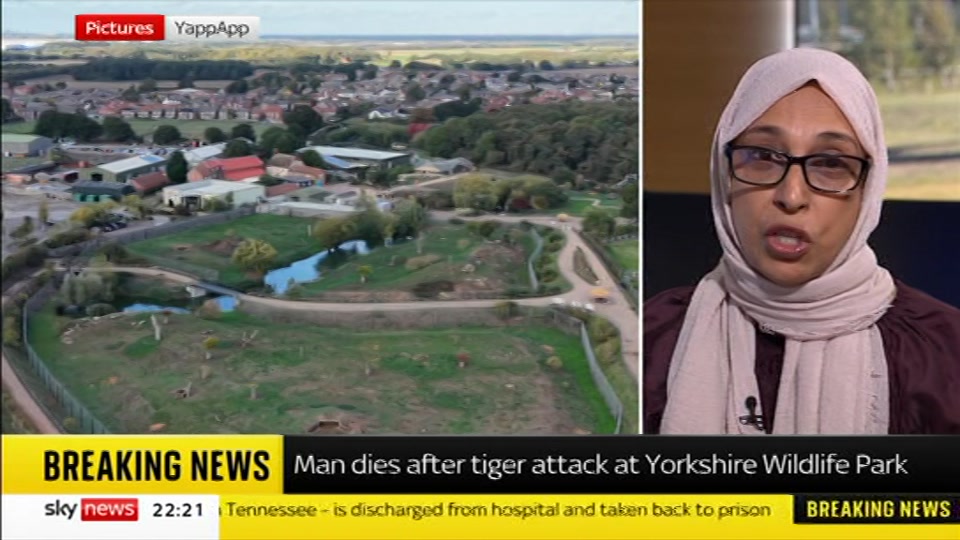 Still from Sky News at 21:00