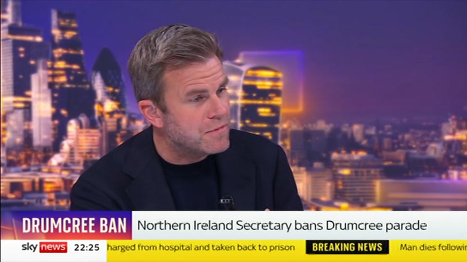 Broadcast still at 25m 30s. Sky News, The Wrap With Gillian Joseph, 10 October 2026.
