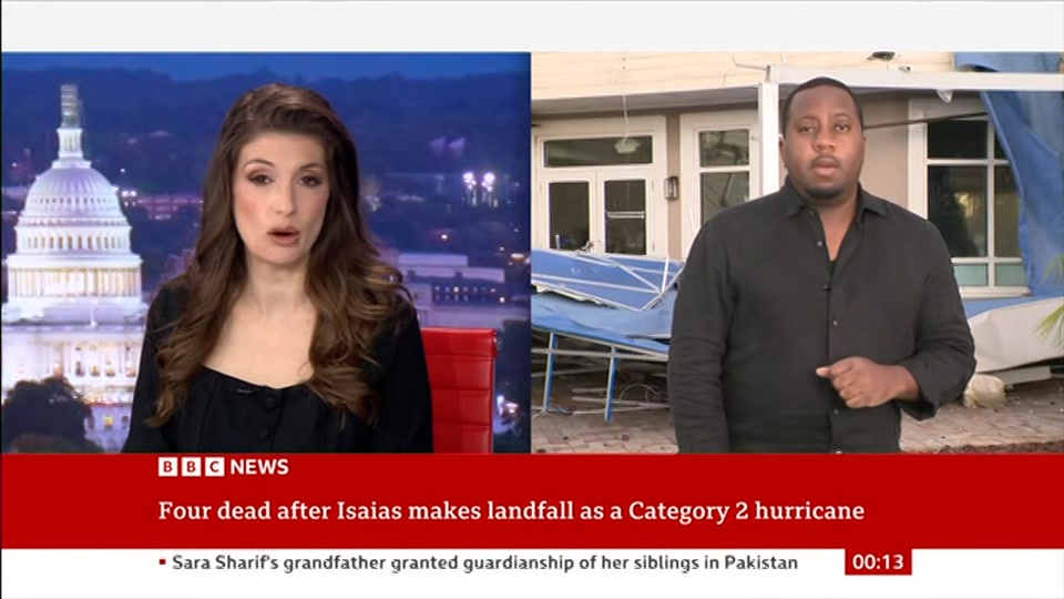 Still from BBC News at 13:30