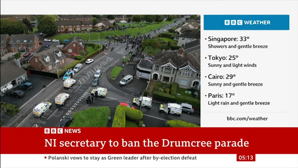 Still from BBC News at 13:00
