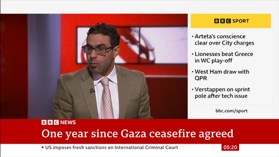 Broadcast still at 20m. BBC News, 10 October 2026.
