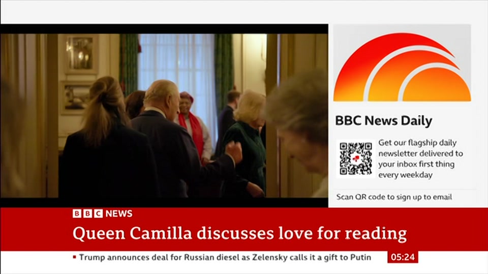 Broadcast still at 24m 30s. BBC News, 10 October 2026.
