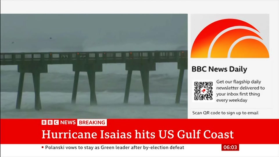 Still from BBC News at 3:00