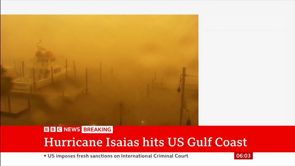Broadcast still at 3m 30s. BBC News, 10 October 2026.