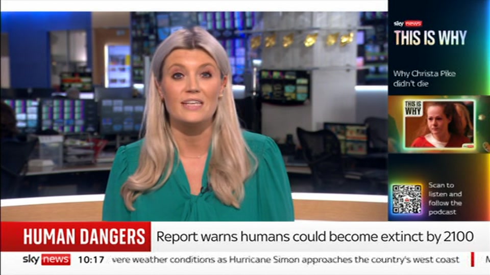 Broadcast still at 17m 30s. Sky News, Sky News Today With Matt Barbet, 11 October 2026.