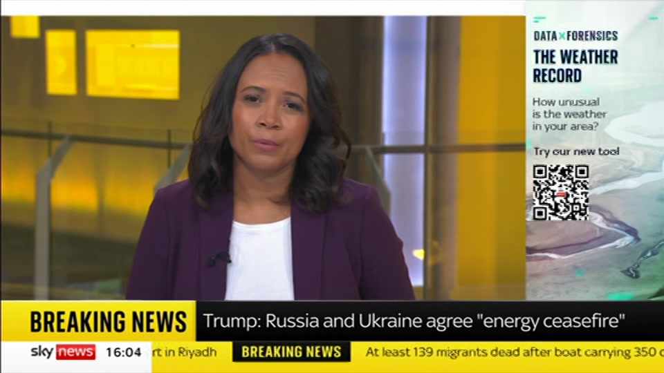 Still from Sky News at 4:00