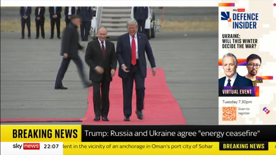 Still from Sky News at 7:30