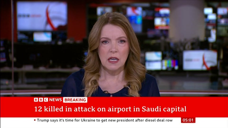 Still from BBC News at 1:00
