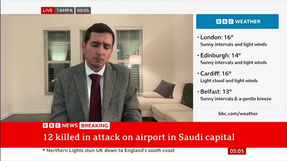 Broadcast still at 5m. BBC News, 11 October 2026.