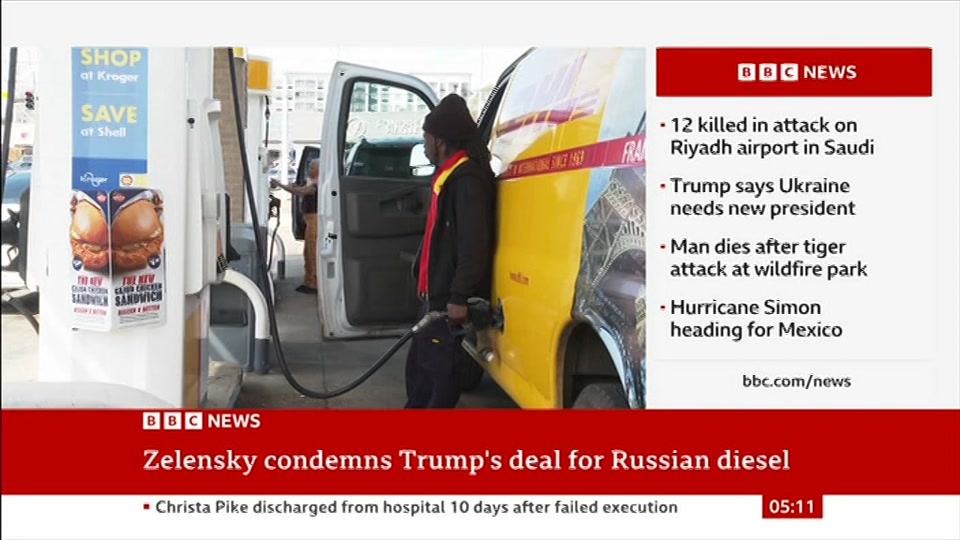 Broadcast still at 11m. BBC News, 11 October 2026.