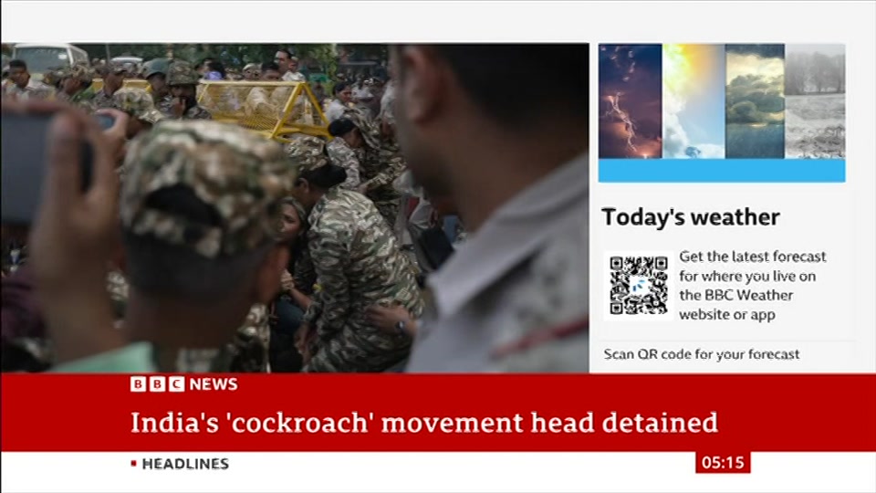 Still from BBC News at 15:30