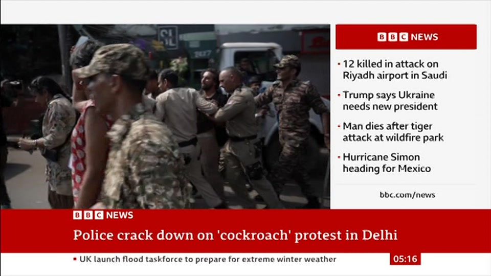 Still from BBC News at 16:00