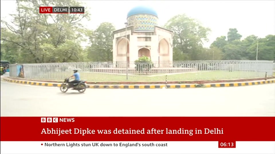 Broadcast still at 13m 30s. BBC News, 11 October 2026.