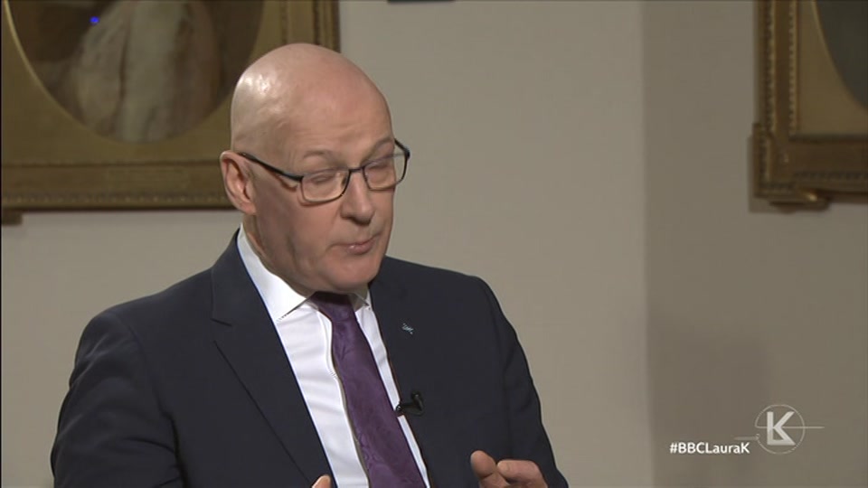 Broadcast still at 42m 30s. BBC One, Sunday with Laura Kuenssberg, 11 October 2026.