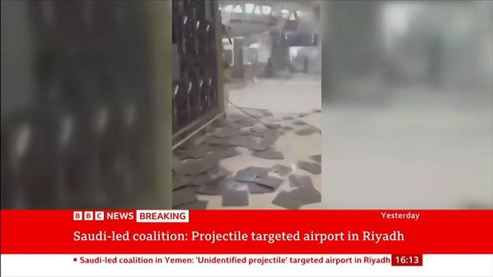 Still from BBC News at 13:00