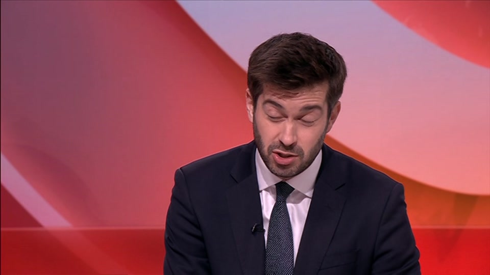 Broadcast still at 11m. BBC One, BBC News, 11 October 2026.