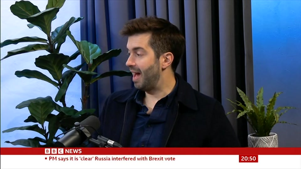 Still from BBC News at 20:00