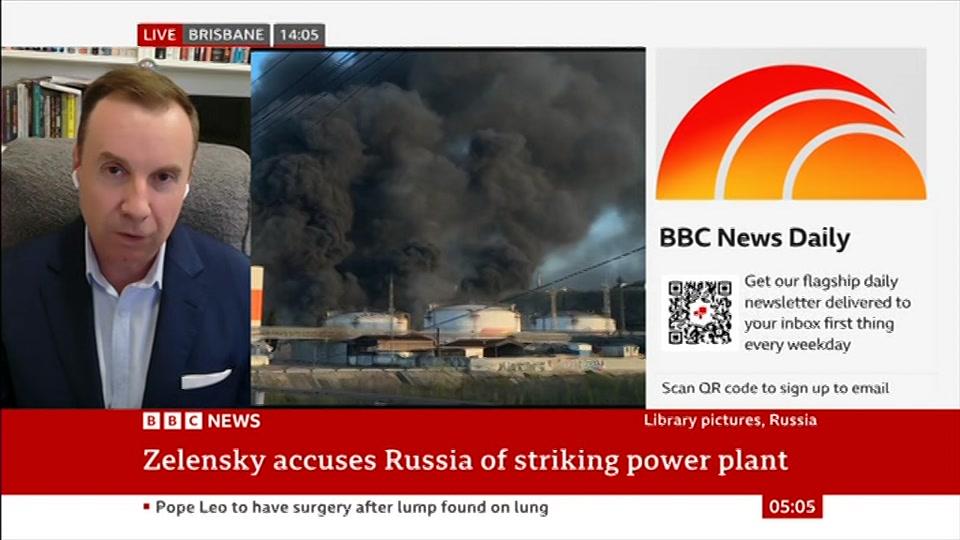 Still from BBC News at 5:00